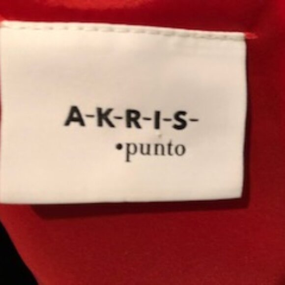 Akris Punto Contemporary Sleeveless Midi Lined Dress w Cut-Outs Deep Red Size 12 - Picture 5 of 13